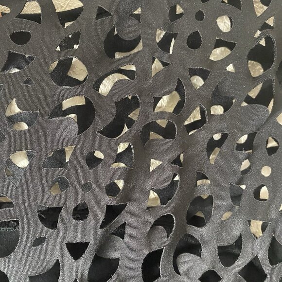 Ralph Lauren Midi Fit & Flare Dress Womens‎ Size 8 M Black Sleeveless Cocktail - Picture 5 of 13